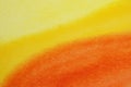 Abstract yellow and orange watercolour background Royalty Free Stock Photo