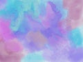 Abstract yellow, pink and blue watercolor on white background Ha Royalty Free Stock Photo