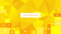 Abstract yellow polygonal geometric background for website. Start adding video.