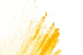 Abstract yellow powder Royalty Free Stock Photo