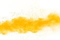 Abstract yellow powder Royalty Free Stock Photo