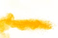 Abstract yellow powder Royalty Free Stock Photo