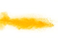 Abstract yellow powder Royalty Free Stock Photo