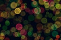 Abstract yellow, red, orange, green bubbles. Royalty Free Stock Photo