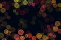 Abstract yellow., red, orange, green bubbles. Festive soft background with colored circles Royalty Free Stock Photo