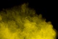 Abstract yellow smoke hookah.