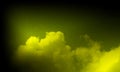 Abstract yellow smoke mist fog on a black background wallpaper.