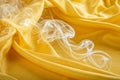 Abstract yellow smoke with silky texture Royalty Free Stock Photo