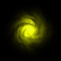 Abstract yellow smoke vortex Royalty Free Stock Photo