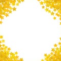 Abstract yellow star background. Vector illustration