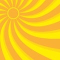 Abstract yellow sun rays background. Summer vector sunray illustration Royalty Free Stock Photo