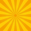 Abstract yellow sun rays. Summer vector sunray illustration