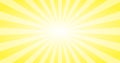 Abstract Yellow Sun rays vector background. Summer sunny 4K design Royalty Free Stock Photo