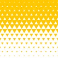 Abstract yellow triangle halftone background