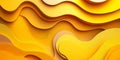 Abstract Yellow Wave Texture Pattern, Elegant Monochromatic Background for Creative Design Projects Royalty Free Stock Photo