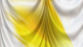 Abstract Yellow and White Satin Curtain Background Texture Royalty Free Stock Photo