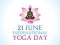 Abstract yoga day background