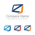 Abstract Z Speak Chat Box Logo Template Royalty Free Stock Photo