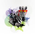 Abstract zebra