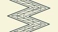 Abstract Zigzag Lines Pattern - Dynamic Geometric Design, vector design Generative AI Royalty Free Stock Photo