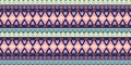 Abstract zigzag pattern for cover design. Retro african vector background. Geometric decorative seamless Royalty Free Stock Photo