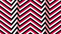 Abstract zigzag pattern in red, white, and black Royalty Free Stock Photo