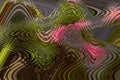 Abstract zigzag pattern with wave on floral theme. Artistic image processing created by photo of pink water lily flower. Royalty Free Stock Photo