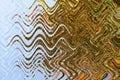 Abstract zigzag pattern with waves. Artistic image processing created by photo of Rhus cotinus. Beautiful multicolor pattern in bl