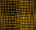 Abstract zigzag pattern with waves in golden yellow and black tones. Artistic image processing created by golden background photo