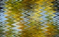 Abstract zigzag seamless pattern with waves in yellow blue tones. Artistic image processing created by photo. Beautiful multicolor Royalty Free Stock Photo