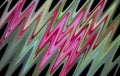 Abstract zigzag pattern from photo processing with pink orchids.