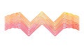 Abstract Zigzag Waves Dynamic Pattern Vector, vector design Generative AI Royalty Free Stock Photo
