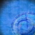 Abstract zodiac clock