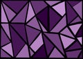 Abstracted Lines in different purple shades mosaic background Royalty Free Stock Photo