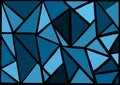 Abstracted Lines in different blue shades mosaic background Royalty Free Stock Photo