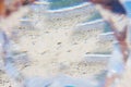 Abstracting Landscape Baltic shore through a big crystal Royalty Free Stock Photo