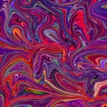Abstract background colored fractal hotspots arranged circles and spirals of different sizes