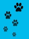 Abstraction as tracks of dog Royalty Free Stock Photo