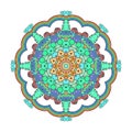 Abstraction baby circular color mandala.