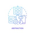 Abstraction blue gradient concept icon Royalty Free Stock Photo