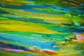 Yellow blue green orange muddy contrasts, paint watercolor creative background Royalty Free Stock Photo