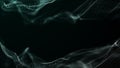 Connecting background wave dots and lines. Artificial intelligence. Big data technology .3d rendering Royalty Free Stock Photo