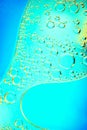 Abstraction of drops on the glass top view on a color blurred background Royalty Free Stock Photo