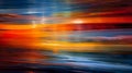 Abstraction featuring intentional camera movement, creating abstract streaks of color and light. AI generated Royalty Free Stock Photo