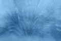 Abstraction of frosty patterns on the window Royalty Free Stock Photo