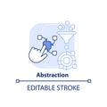 Abstraction Light Blue Concept Icon