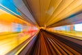 Abstraction metro subway tracks blur Royalty Free Stock Photo