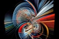 abstraction movement lines. futuristic background. Generative AI