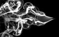 Abstraction pattern: white smoke shape and curves Royalty Free Stock Photo