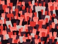 Abstraction seamless pattern. The flowers are pink, burgundy, black